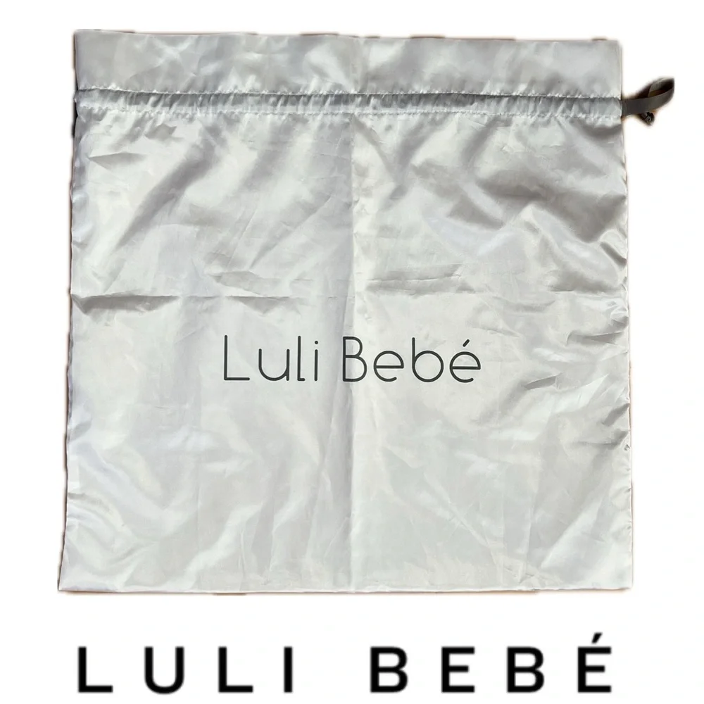 🤍 Dust Bag for Luli Bebe Diaper Bag — Oversized — Square — Silky Satin White